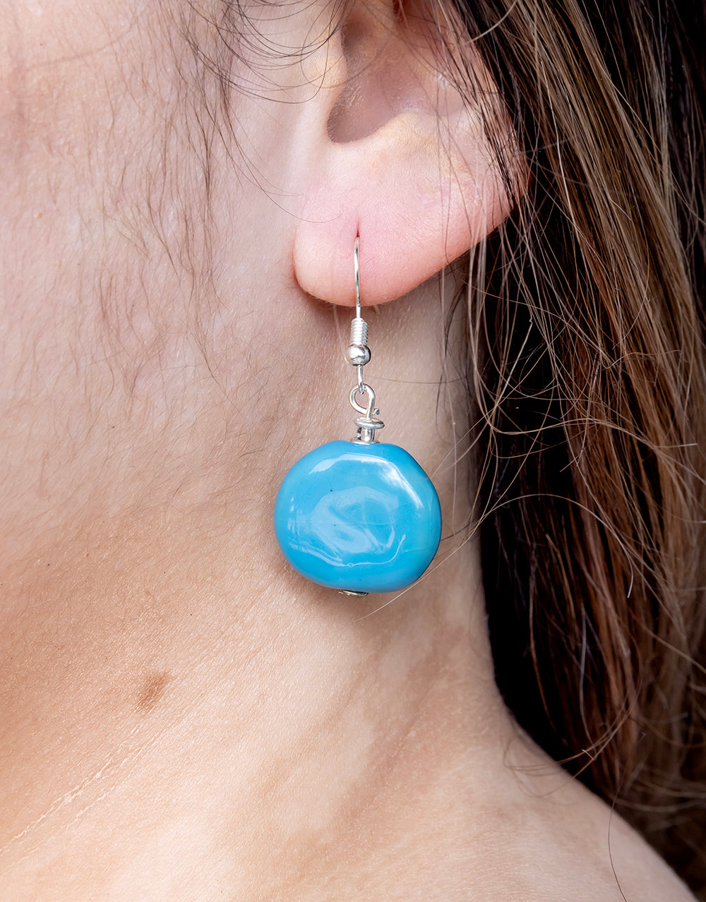 Turquoise earrings store paparazzi