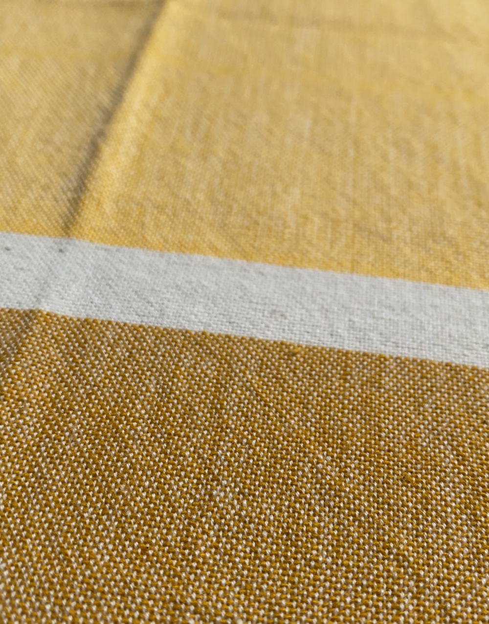 Raya Tablecloth (Yellow) & Napkins (Natural) Bundle