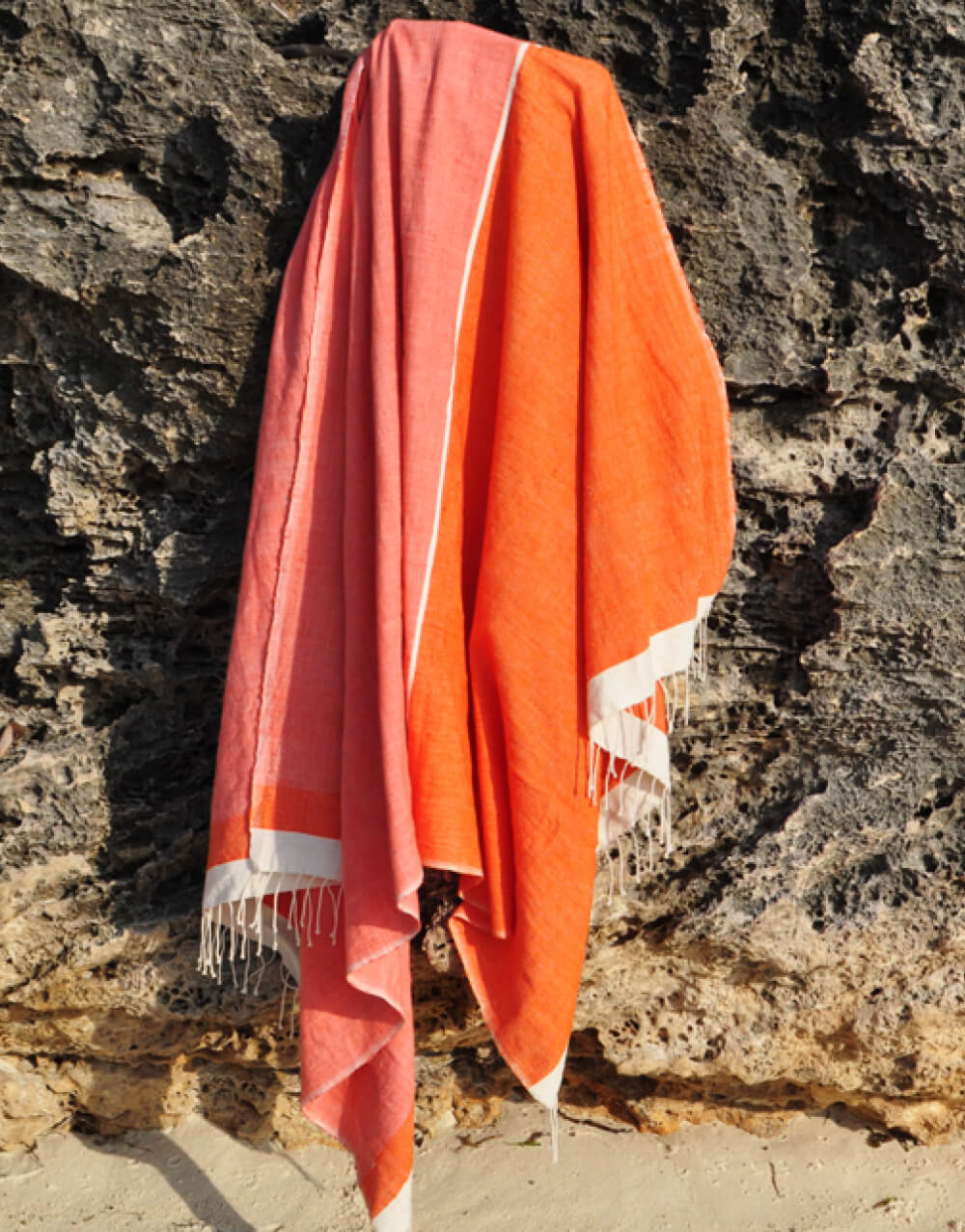 Abay Beach Towel - Tangerine