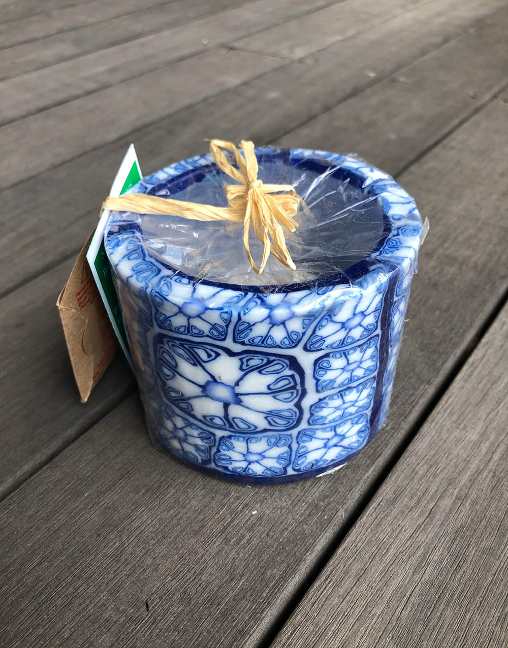 Soy Tealight Lantern - Blue Willow