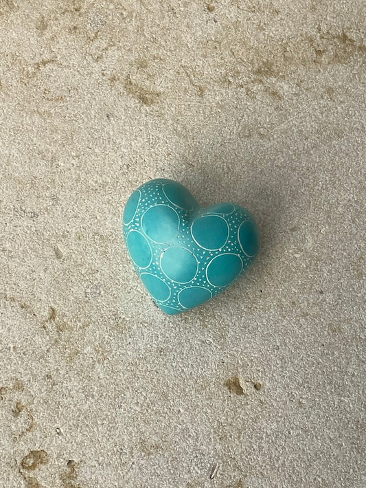 Kisii Heart - Turquoise