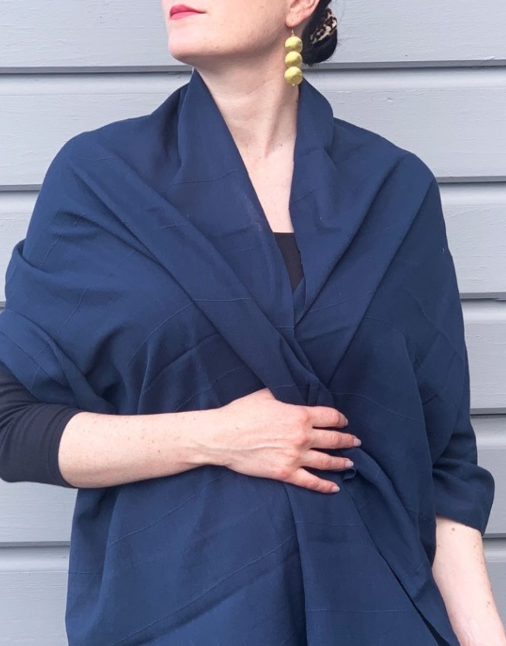 Maraki Shawl - Midnight Blue