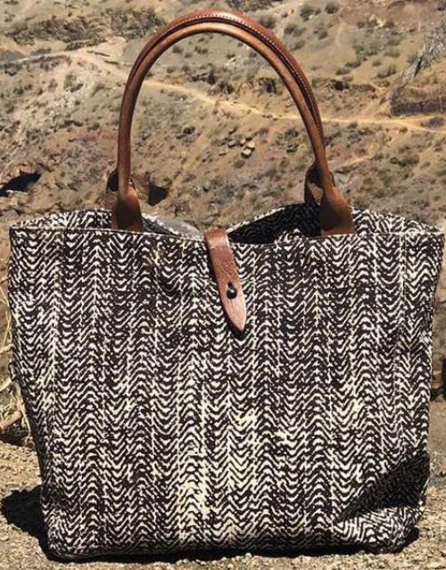 Safari Tote - Tread Brown