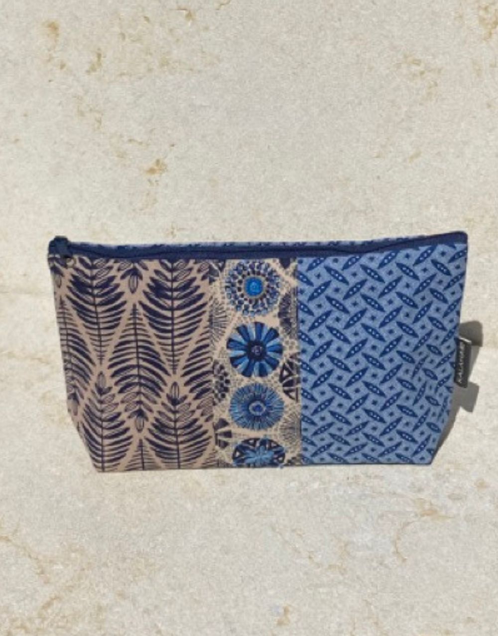 Shweshwe Zip Purse - Petrol