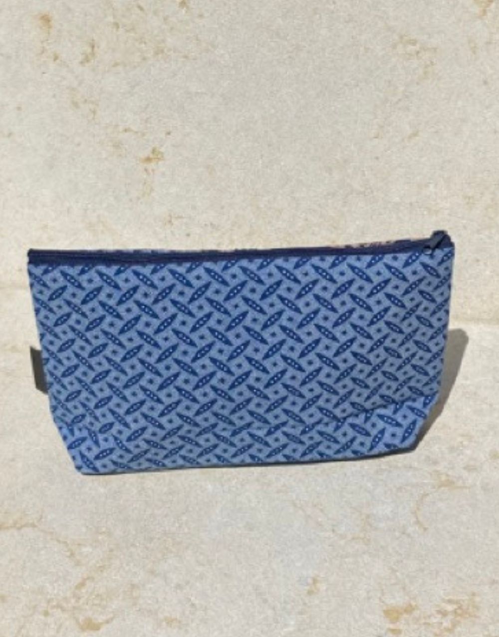 Shweshwe Zip Purse - Petrol