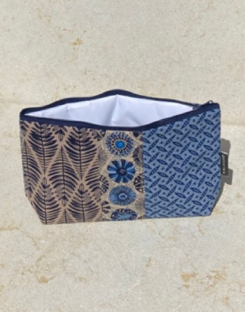Shweshwe Zip Purse - Petrol