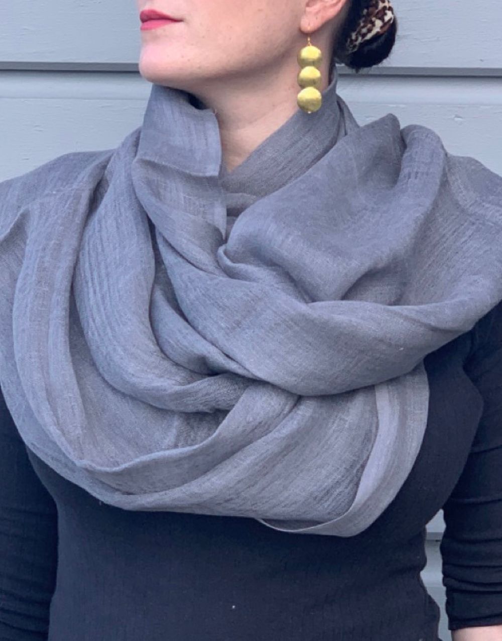 Telba Shawl - Charcoal