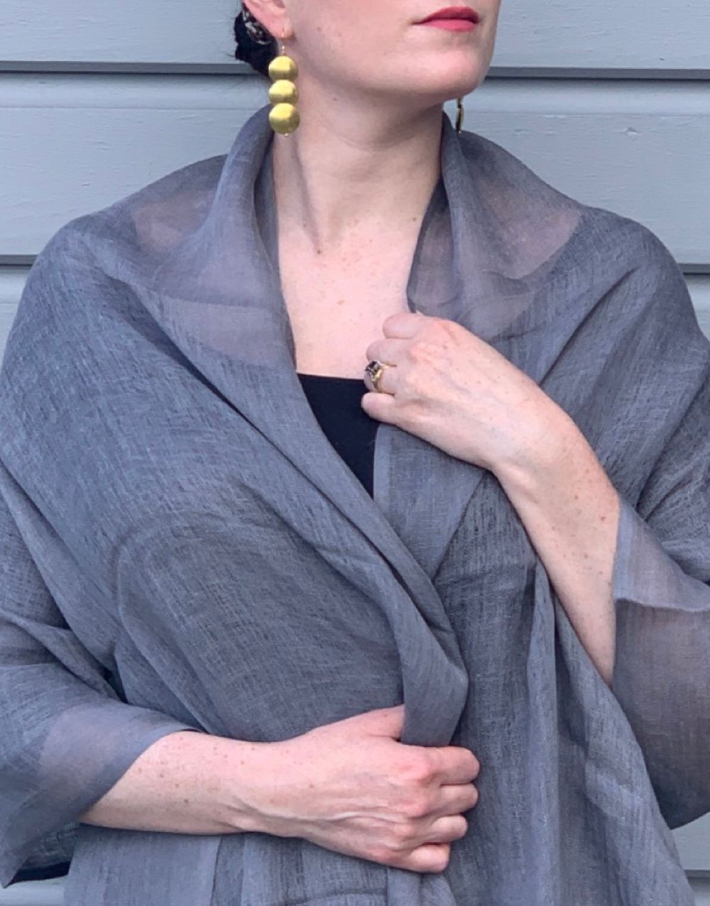 Telba Shawl - Charcoal