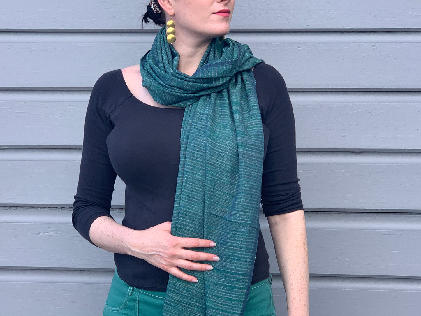 Yeshi Wrap (Emerald) & Zanele Necklace (Emerald & Silver) Bundle