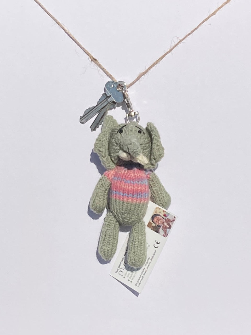 hand-knitted-keyring-elephant-wool-acrylic-polymid-polyester-zimbabwe-ethiopia