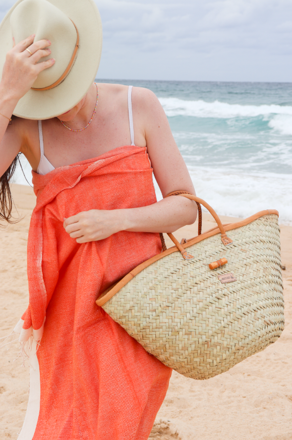 handwoven-abay-beach-towel-tangerine-cotton-ethiopia