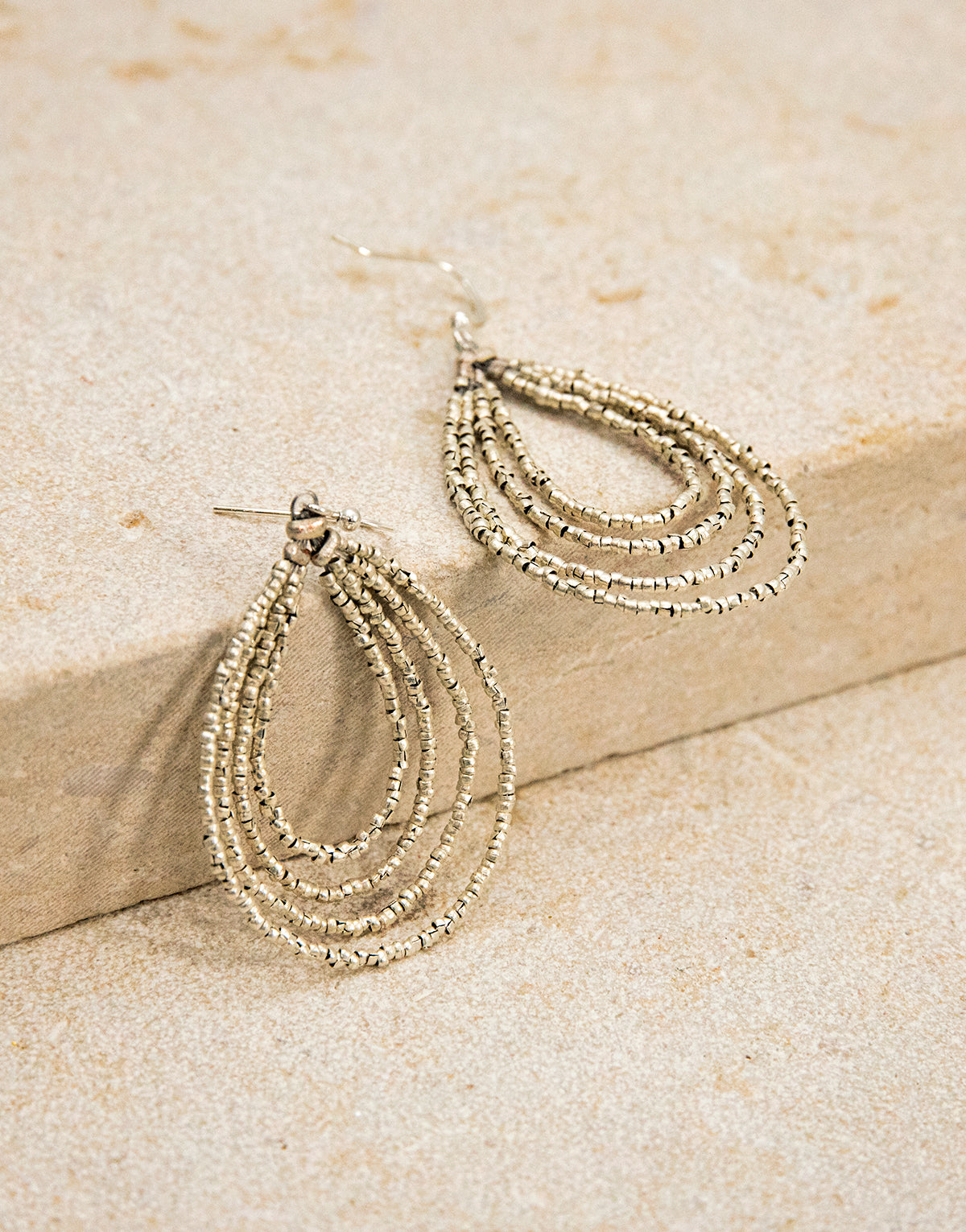 artillery shells-beading-artisan-handmade-earrings-jewellery-sterling silver-nasise-ethiopia-fairtrade