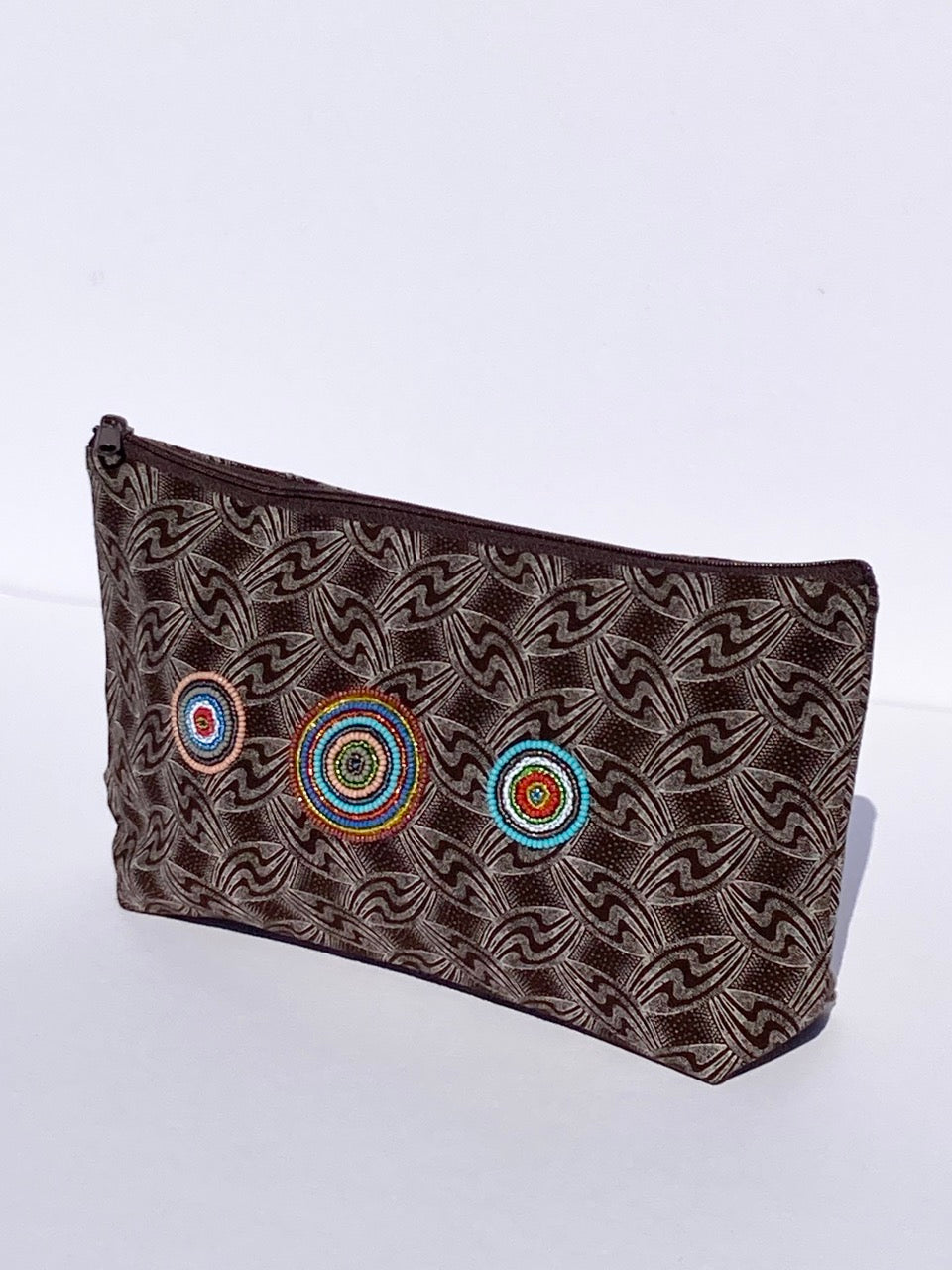 shweshwe-toiletries-purse-brown-south-africa