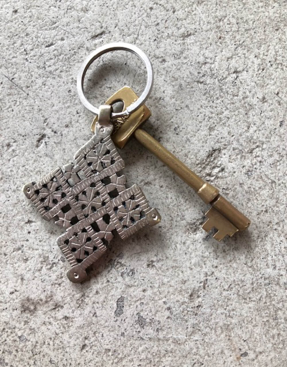 keyring-ethiopia-coptic-cross-silver-artillery