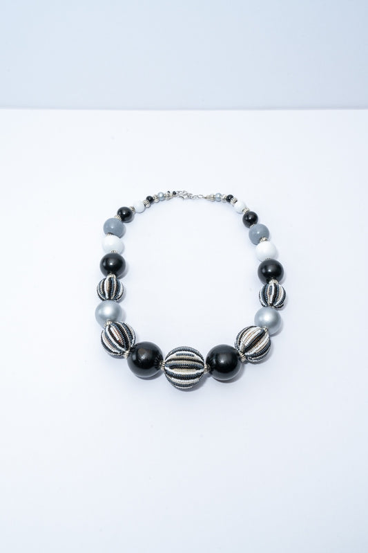 Bubble Necklace - Black & White