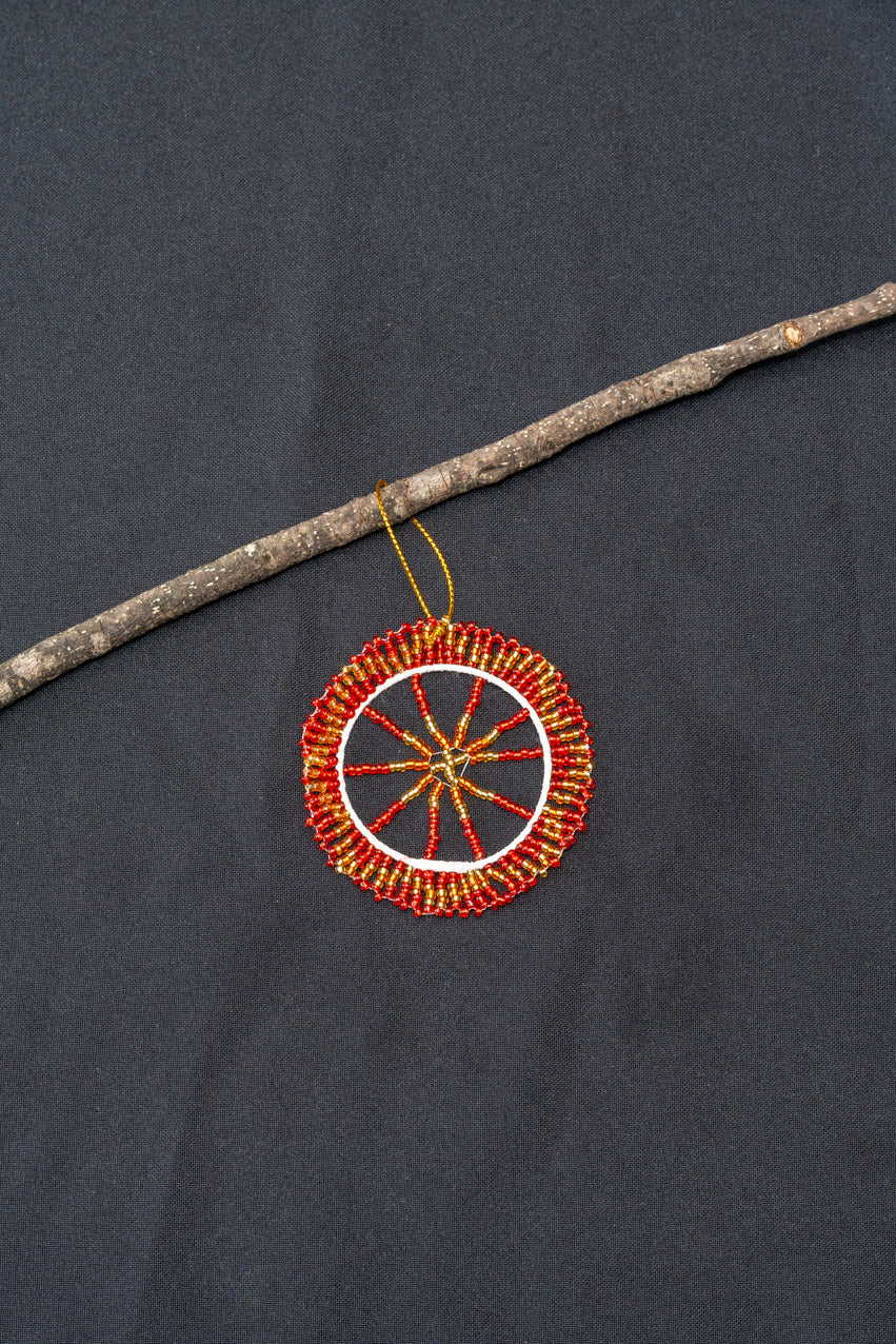 Christmas African Medallion - Red