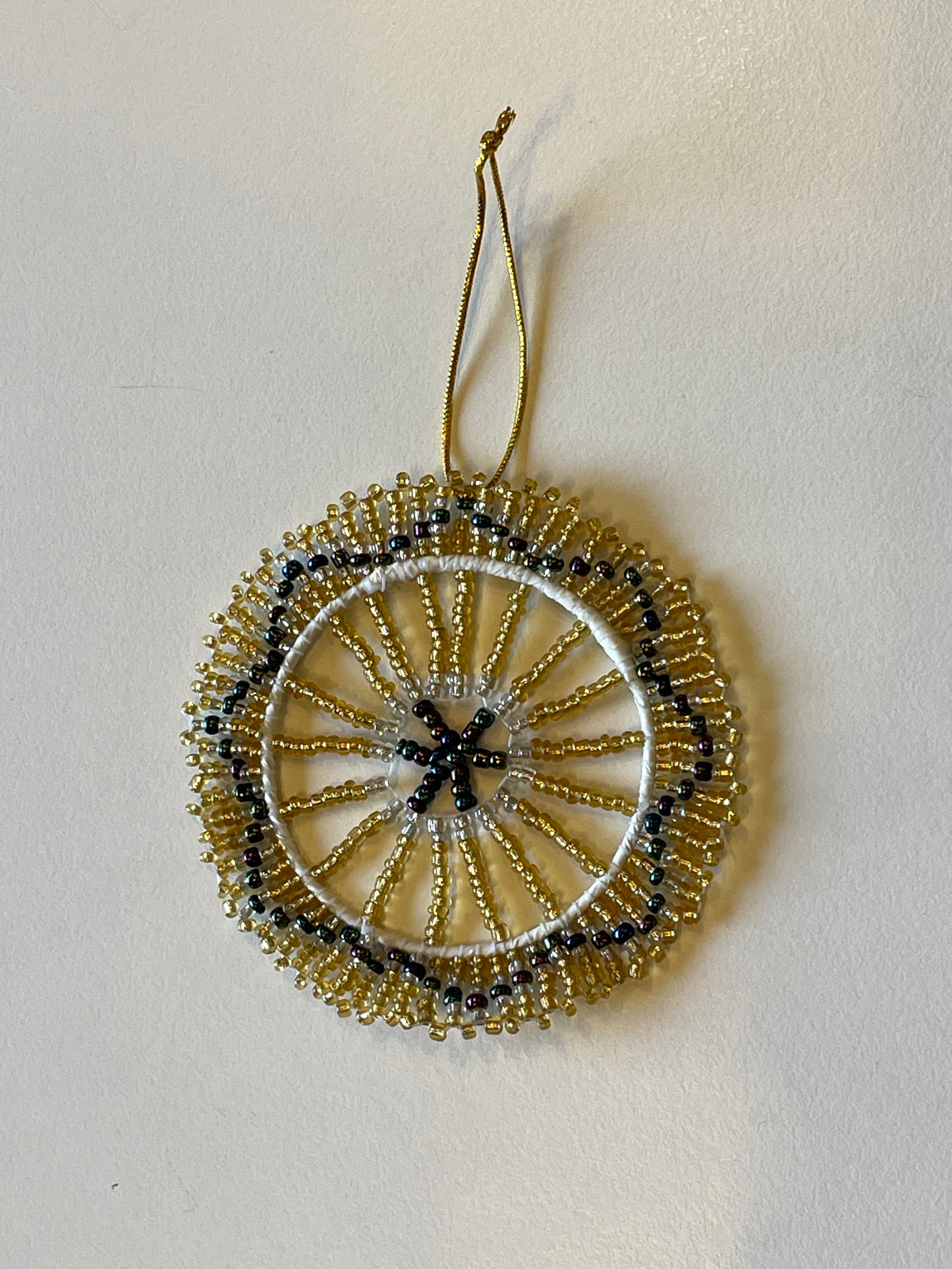 Christmas African Medallion - Blue & Gold