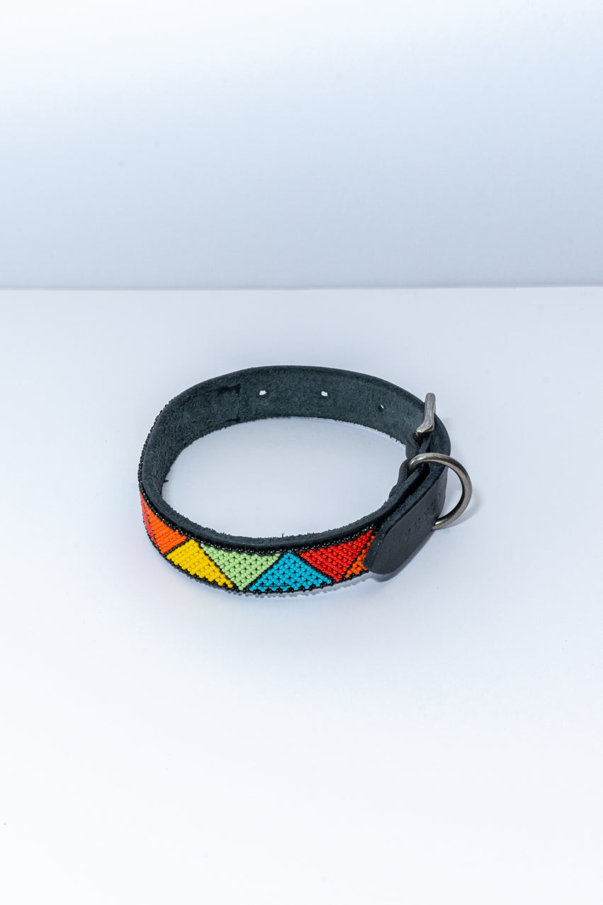 Beaded Dog Collar  - 45cm Triangle