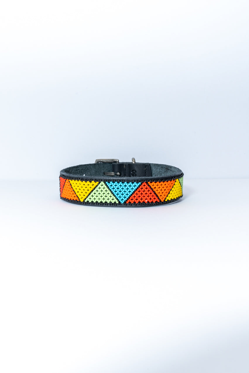 Beaded Dog Collar  - 45cm Triangle