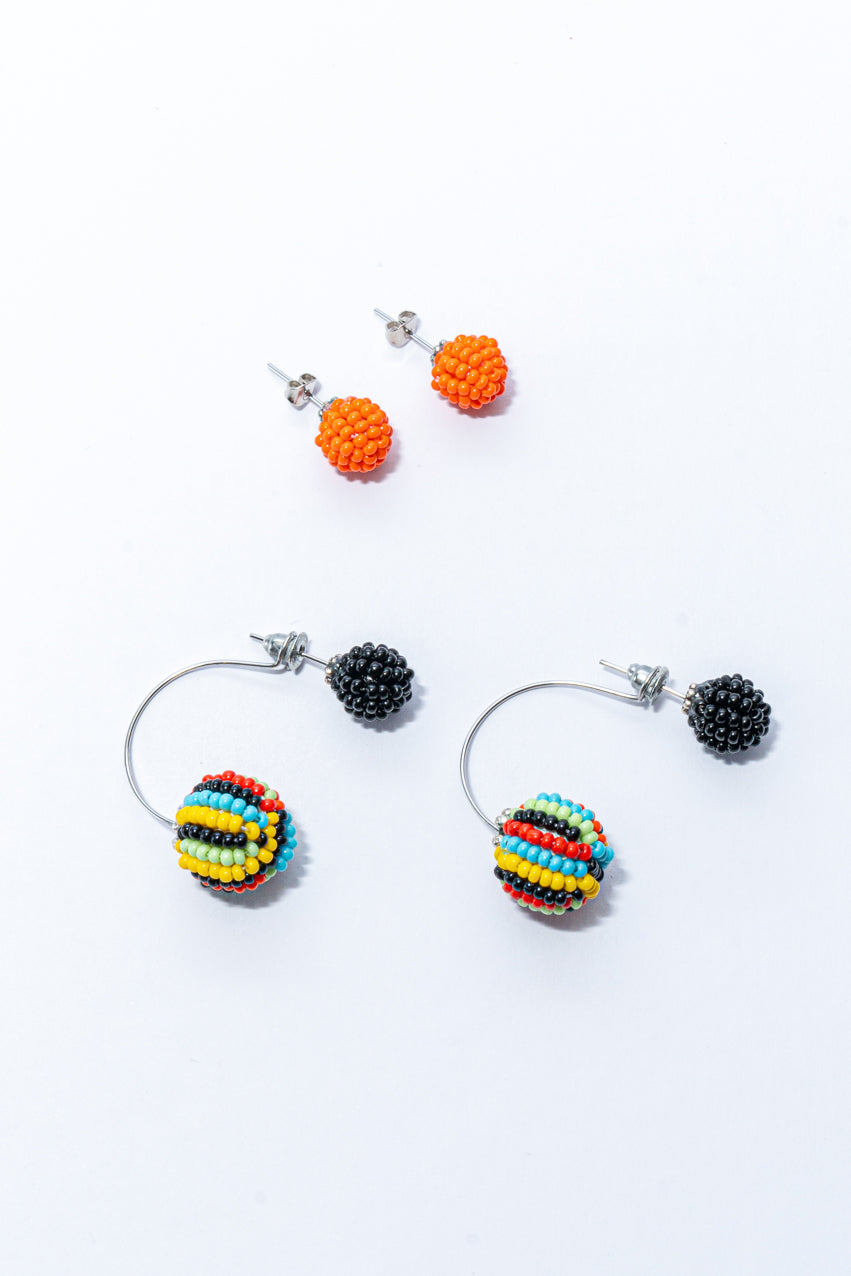 Bubble Necklace & Earrings Bundle - Liquorice