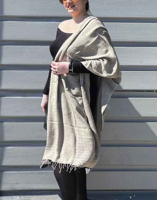 Queen Saba Shawl - Silver