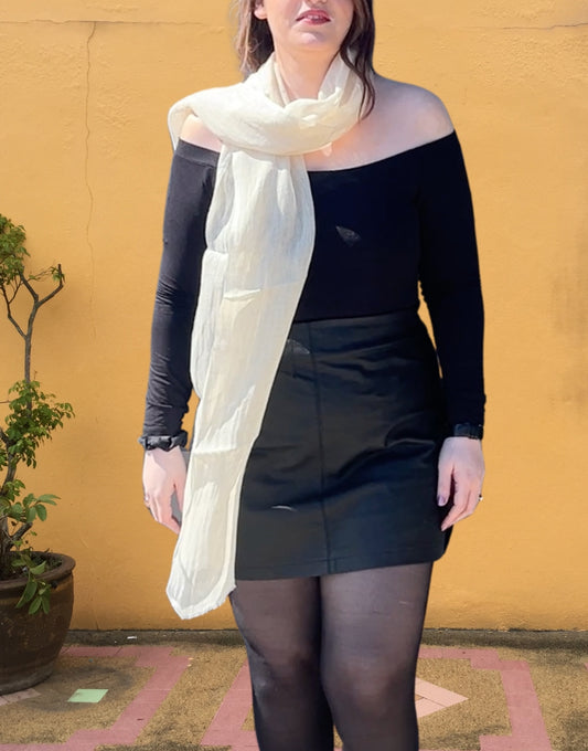 Telba Shawl - White