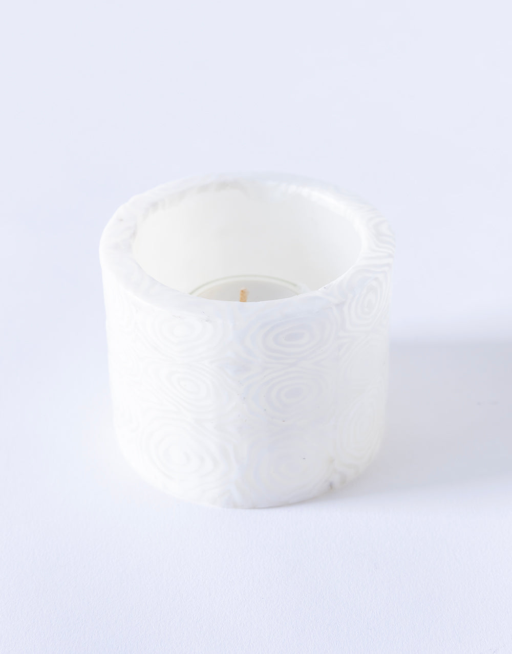 Soy Tealight Lantern - Pearl White
