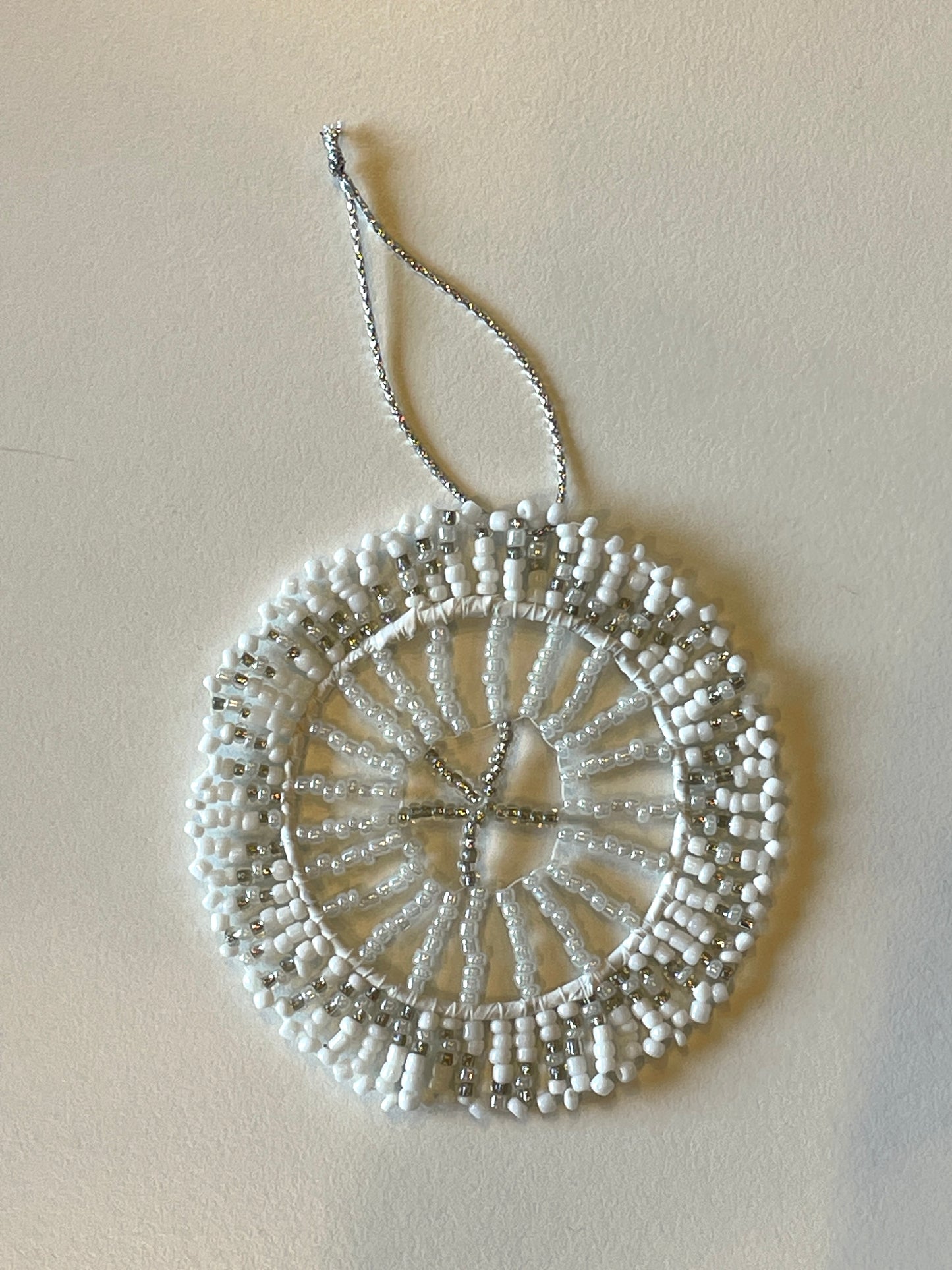 Christmas African Medallion - White