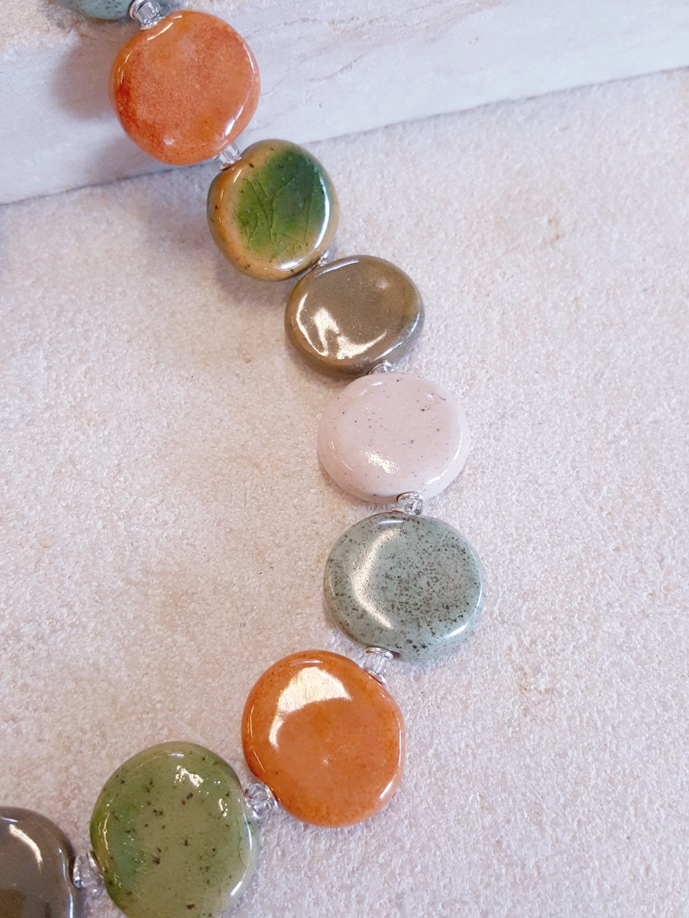Kazuri Necklace - Stones