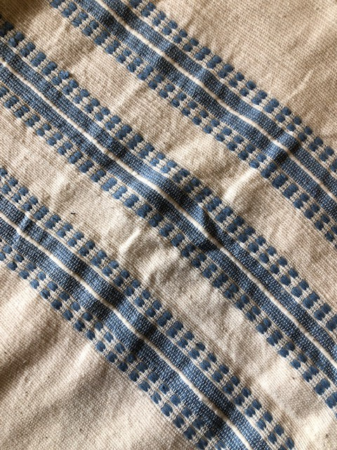 Hooded Baby Towel - Blue Stripe