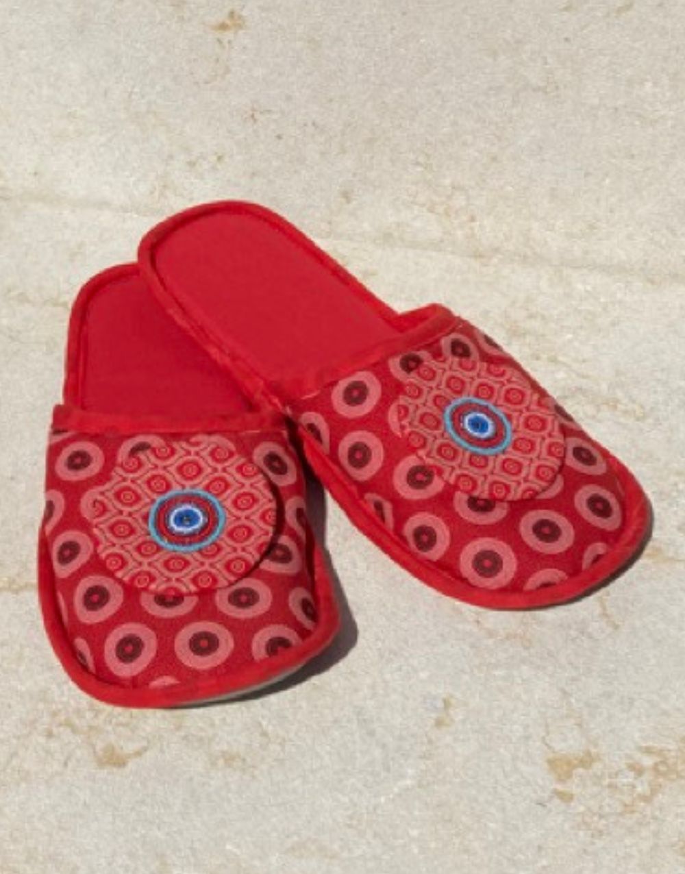 Shweshwe Slippers - Red
