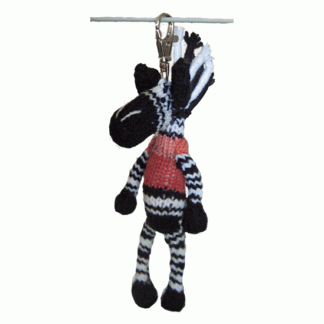 Soft Toy Keyring - Zebra