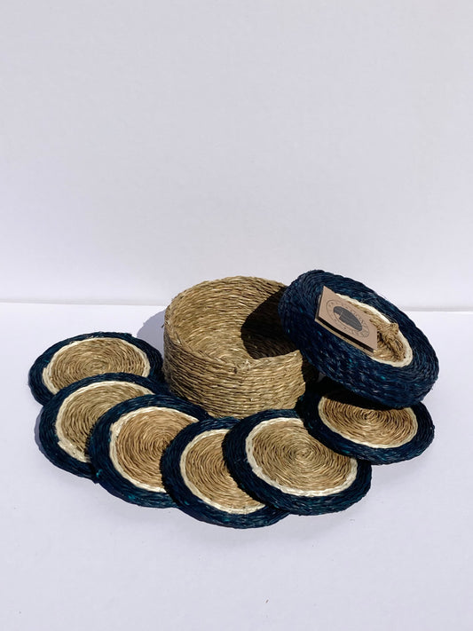 Coasters Gift Box of 6 - Teal