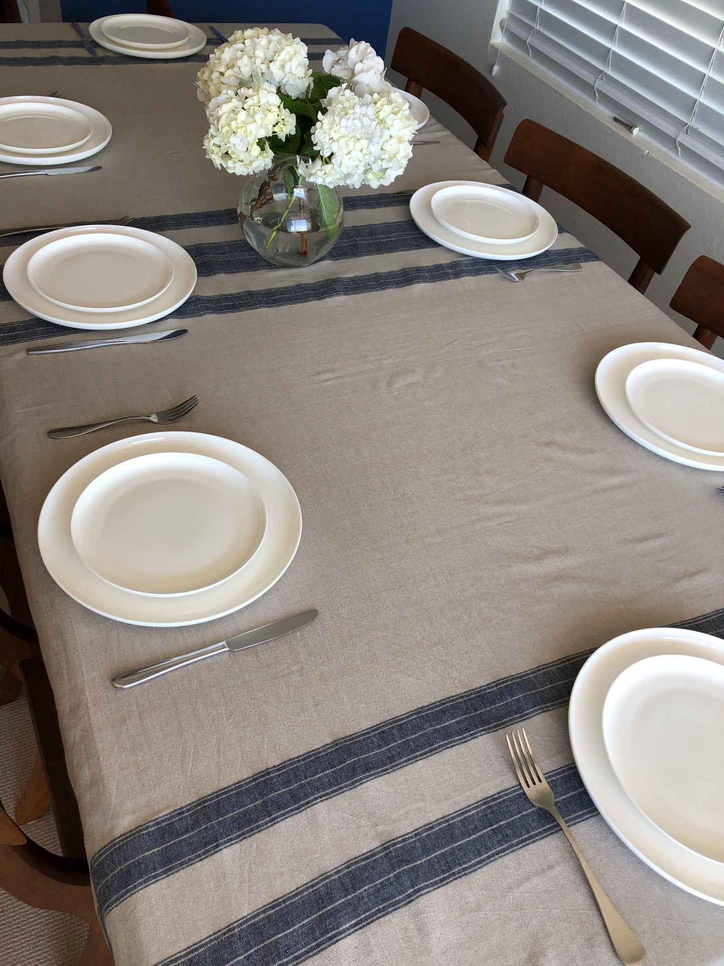 Tablecloth Sanetti Stone/Navy