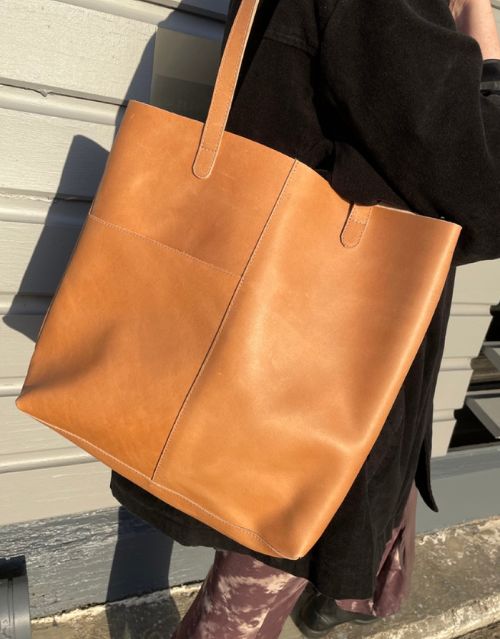 Leather Shoulder Bag - Addis