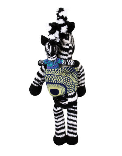 Hand-Knitted Mama and Bub - Zebra