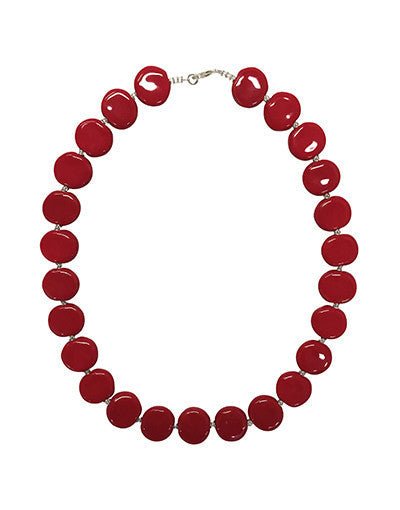 Kazuri Necklace - Red