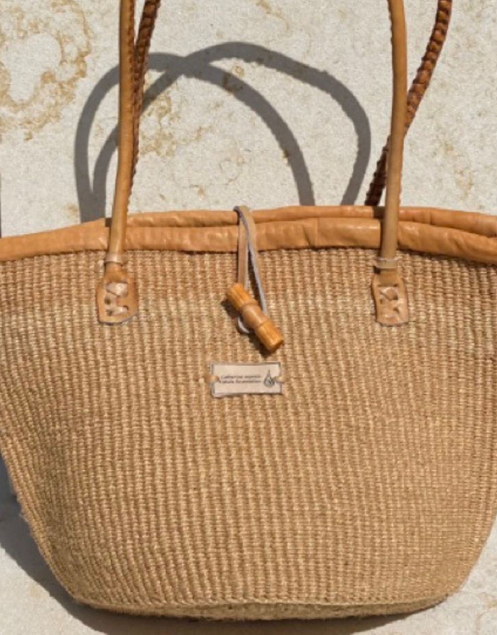 Sisal Shoulder Bag - Sand