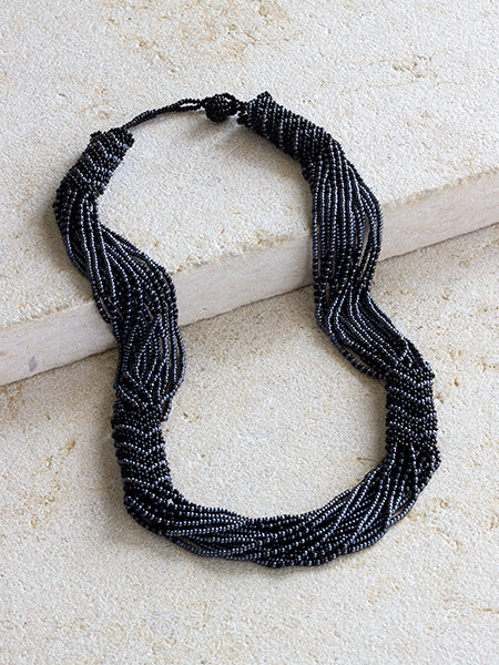 Zanele Rope Necklace - Black